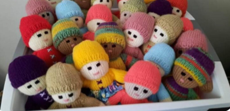 Golden Ears knit toys pop up